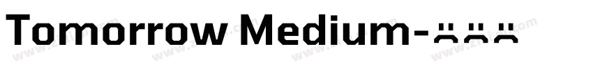 Tomorrow Medium字体转换